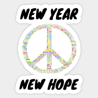 New Year New Hope 2021 Sticker